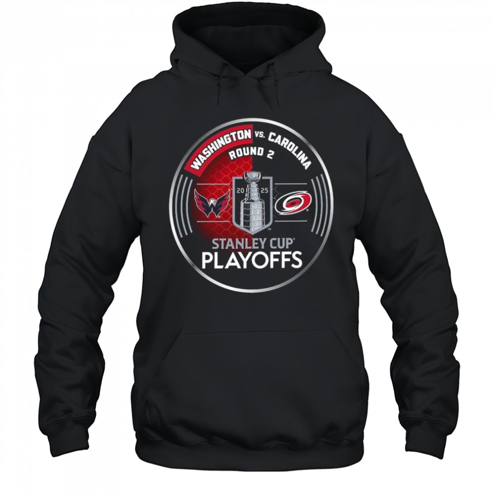 Washington Capitals vs. Carolina Hurricanes Inglasco 2025 Stanley Cup Playoffs Second Round Dueling Match-Up Hockey Shirt Hoodie
