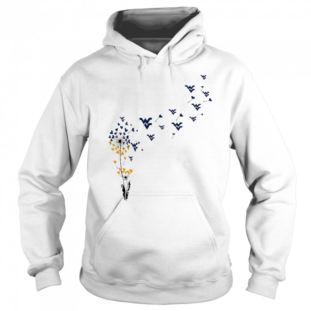 West Virginia Mountaineers Heart Dandelion shirt Sweatshirt