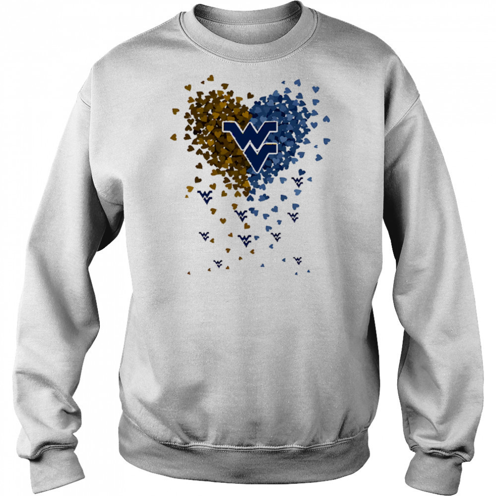 West Virginia mountaineers heart explosion shirt Hoodie