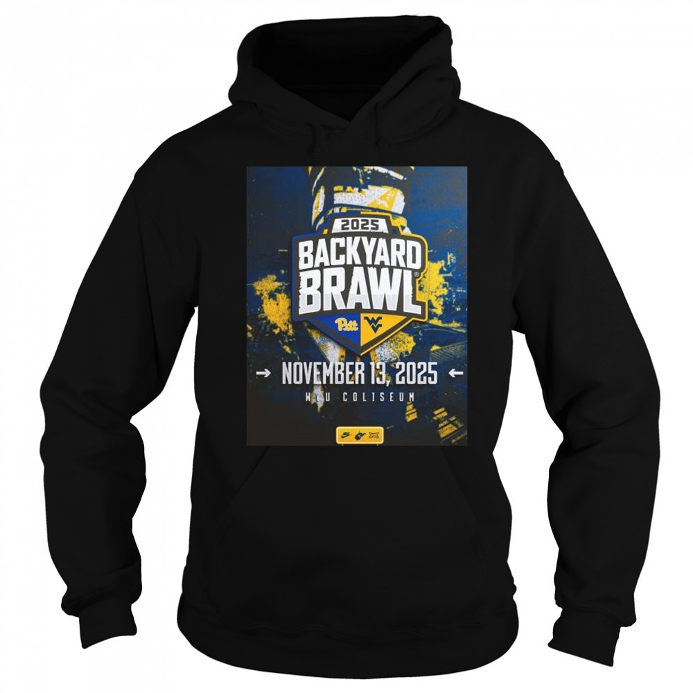 West Virginia Mountaineers vs Pittsburgh Panthers 2025 Backyard Brawl November 13 2025 WVU Coliseum t-shirt Sweatshirt