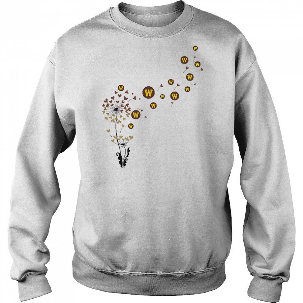 Western Michigan broncos heart dandelion shirt Hoodie