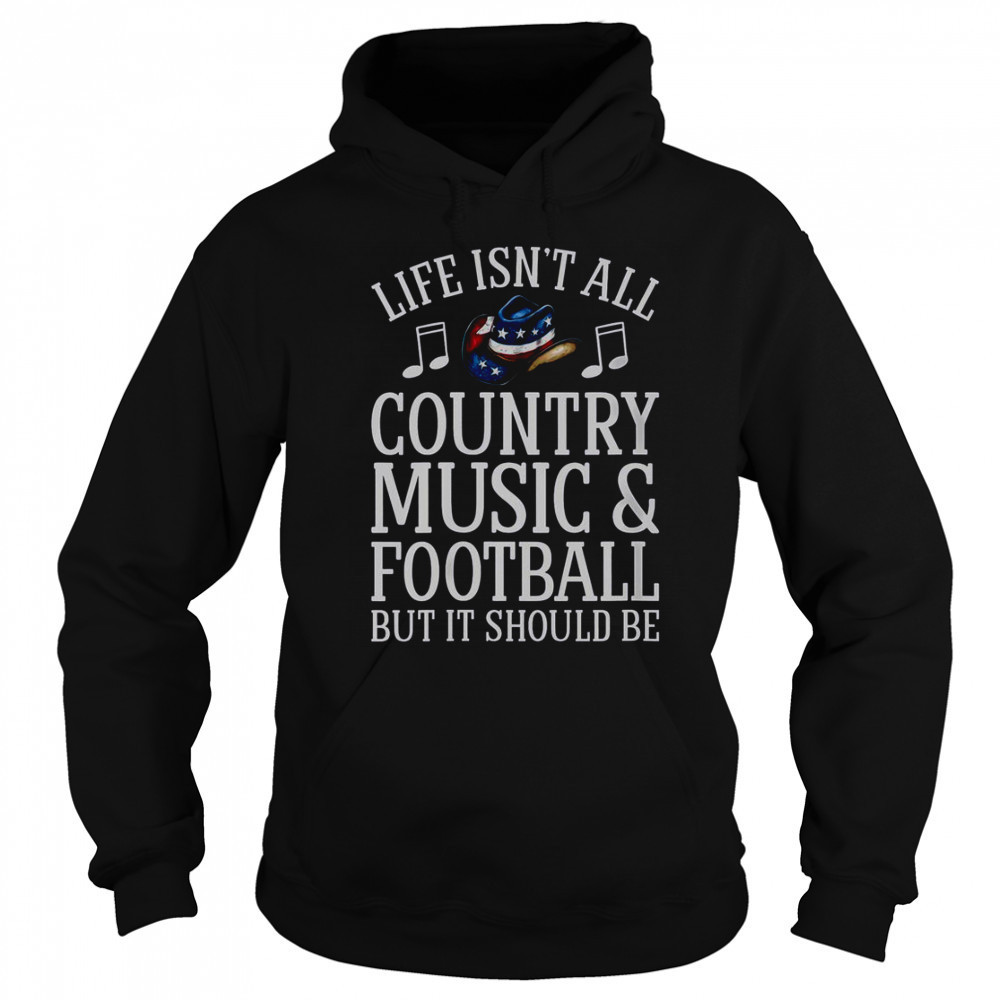 Womens Country Music And Football Funny Country Music T-Shirt Sweatshirt