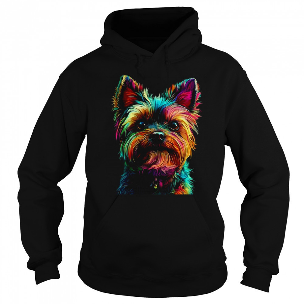 Yorkshire Terrier Dog Colorful Face Dog Lover Men Women shirt Sweatshirt