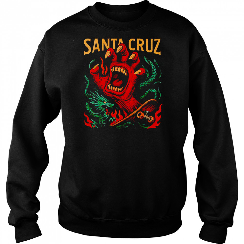 Santa Cruz hand graphic shirt Hoodie