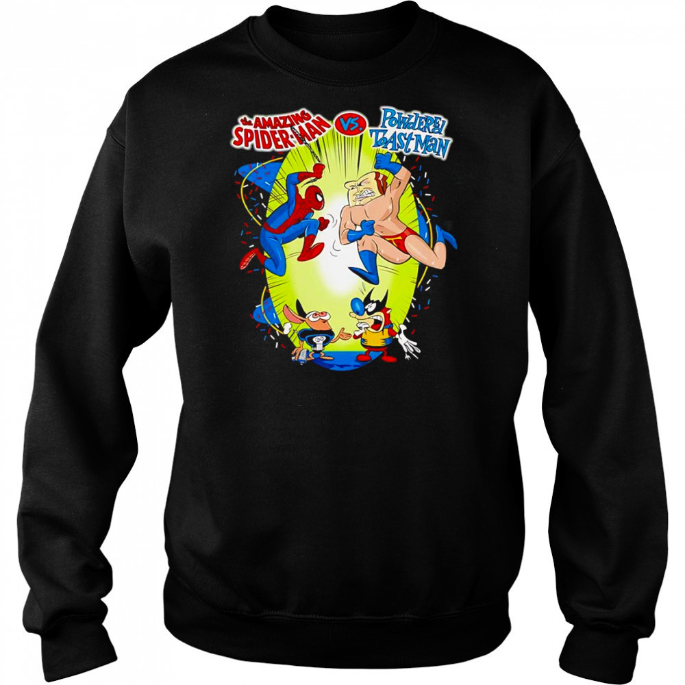 The Amazing Spider-man vs Powdered Toast Man shirt Hoodie
