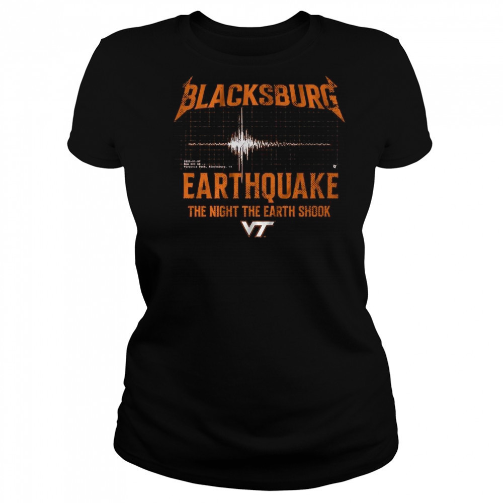 Virginia Tech Blacksburg Earthquake Shirt Women's T-shirt