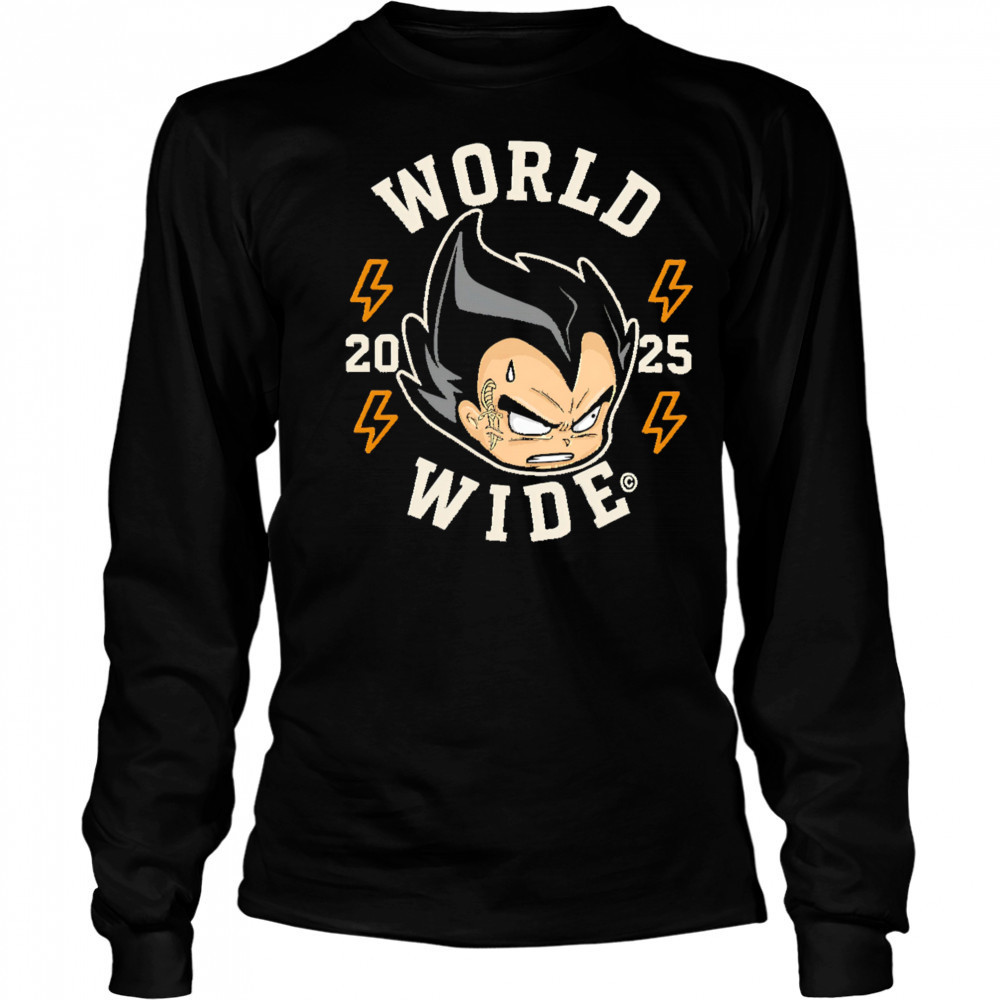 World Wide Vegeta 2025 shirt Long Sleeved