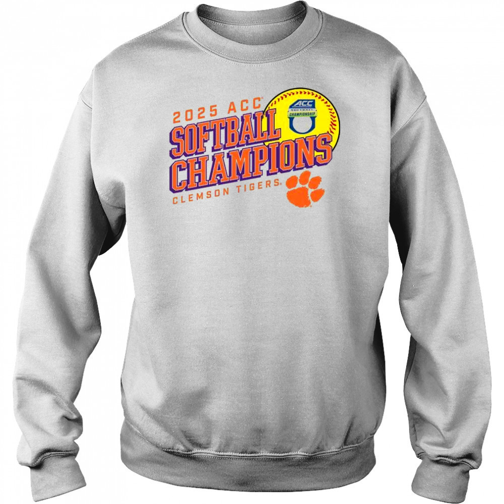 2025 Clemson Tigers ACC Softball Conference Tournament Champions t-shirt Hoodie