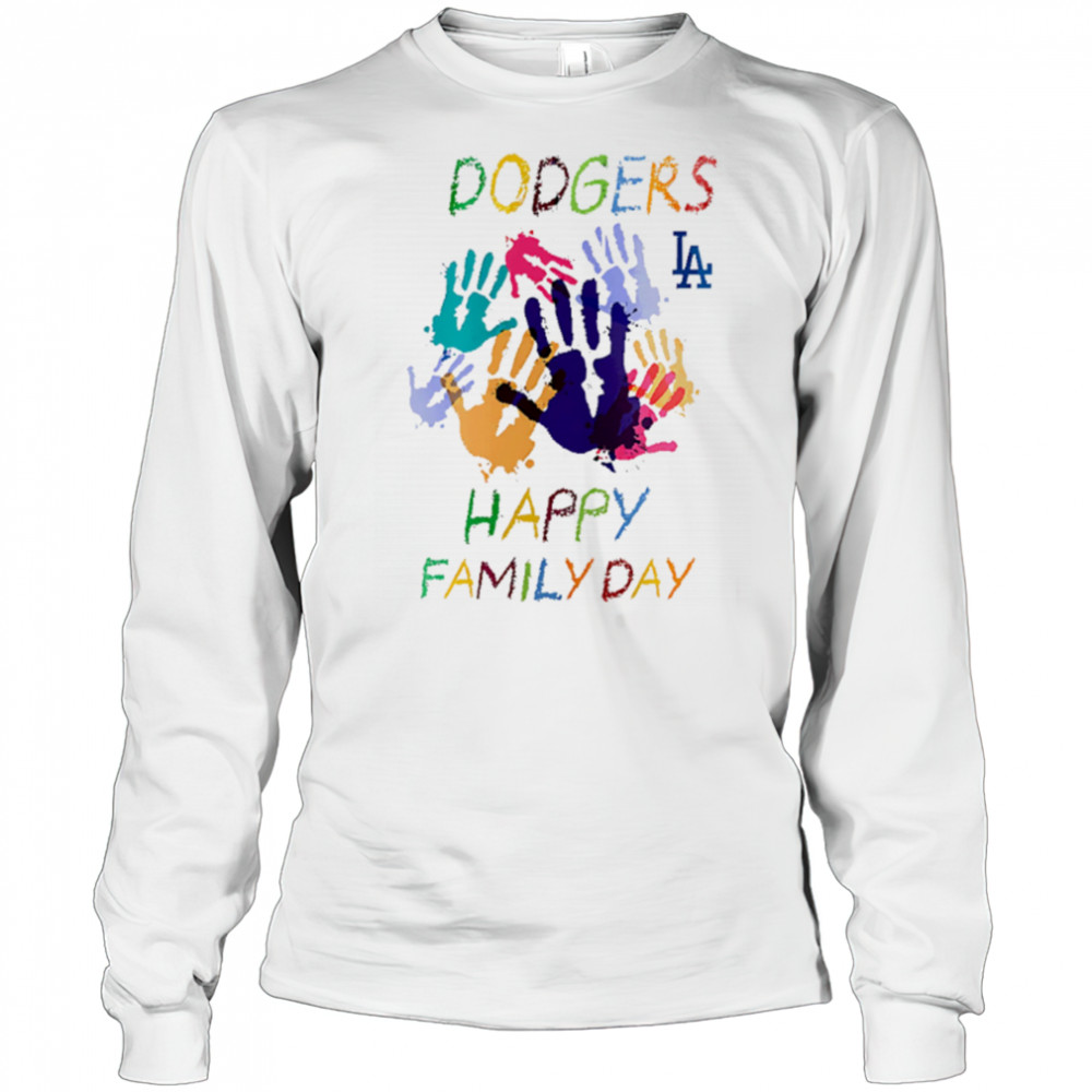 2025 LA Dodgers Happy Family Day shirt Long Sleeved