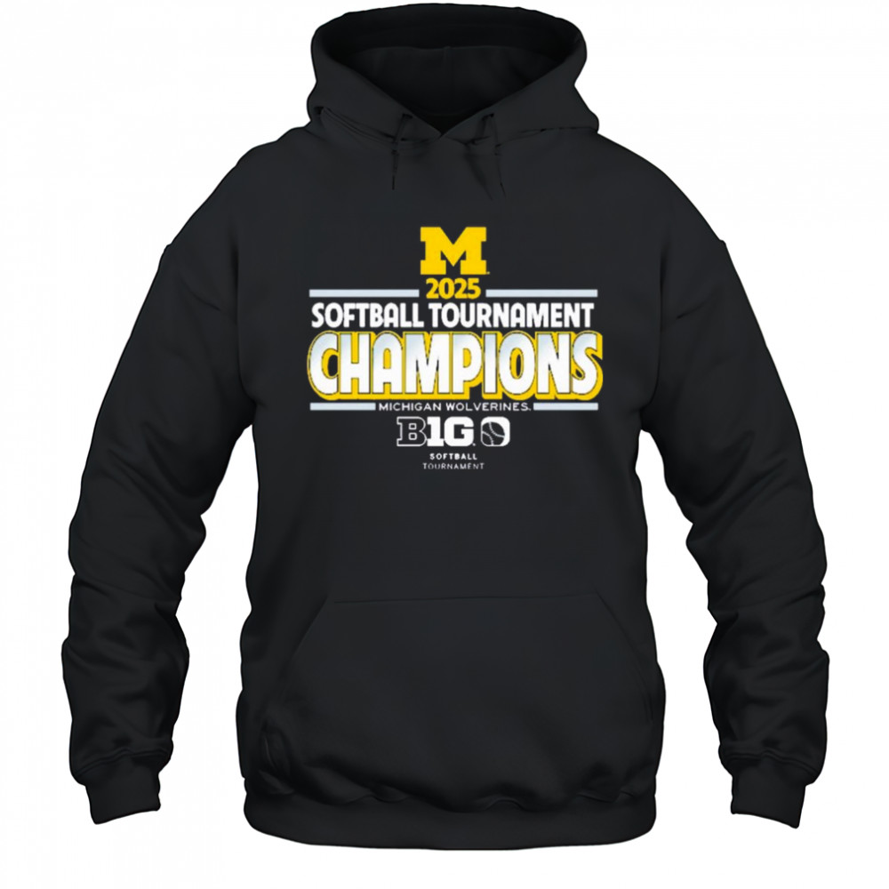 2025 Michigan Wolverines Big Ten Softball Conference Tournament Champions Locker Room NCAA t-shirt Hoodie