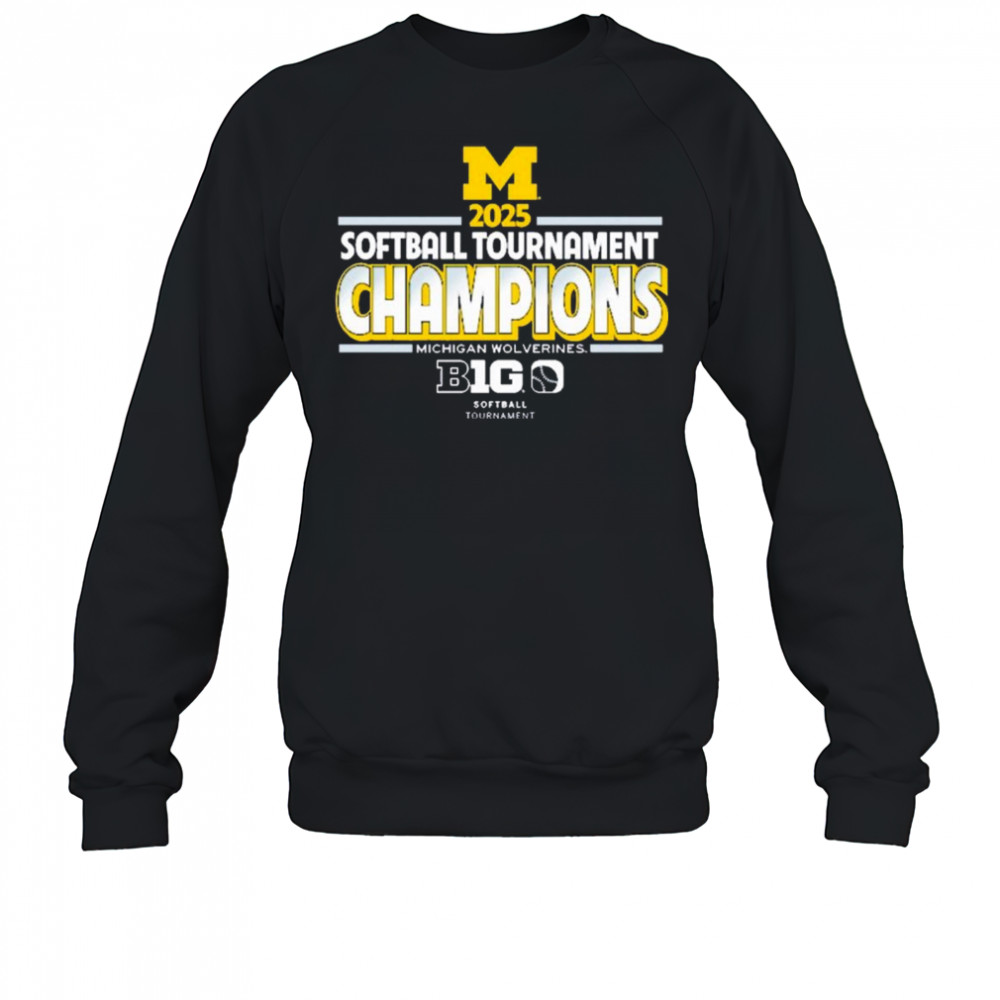 2025 Michigan Wolverines Big Ten Softball Conference Tournament Champions Locker Room NCAA t-shirt Sweatshirt