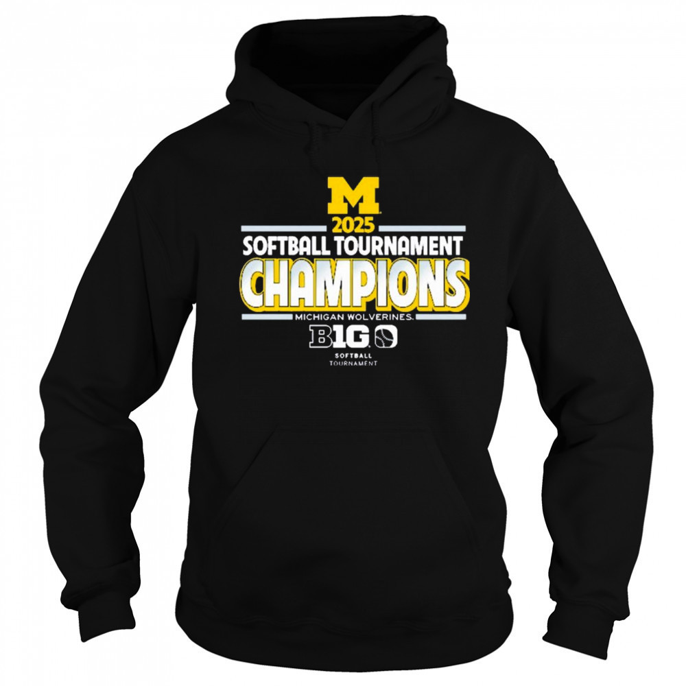 2025 Michigan Wolverines Big Ten Softball Conference Tournament Champions Locker Room NCAA t-shirt Sweatshirt