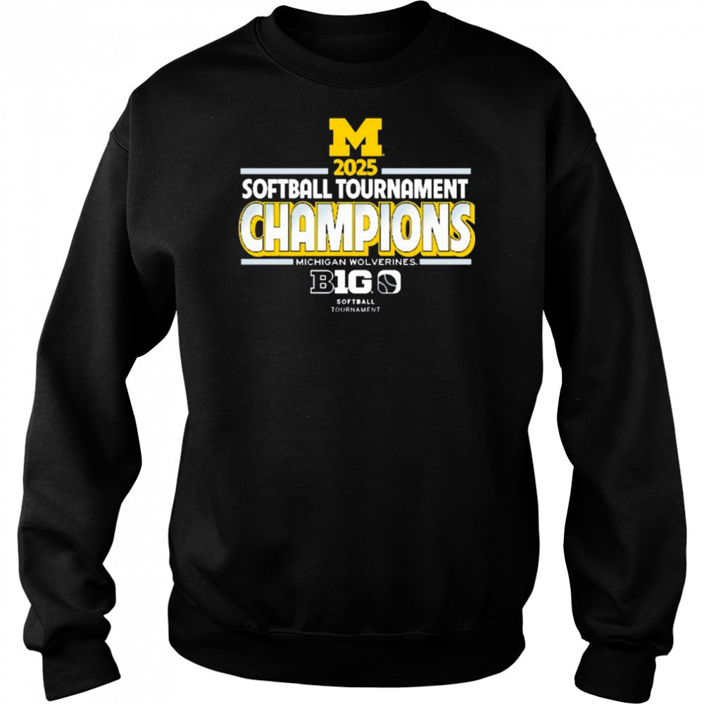 2025 Michigan Wolverines Big Ten Softball Conference Tournament Champions Locker Room NCAA t-shirt Hoodie