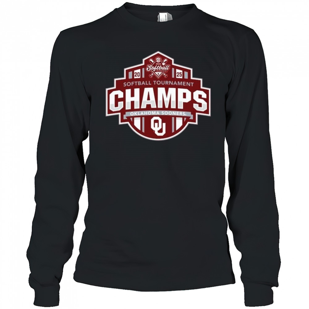 2025 Oklahoma Sooners SEC Softball Conference Tournament Champions Locker Room NCAA t-shirt Long Sleeved