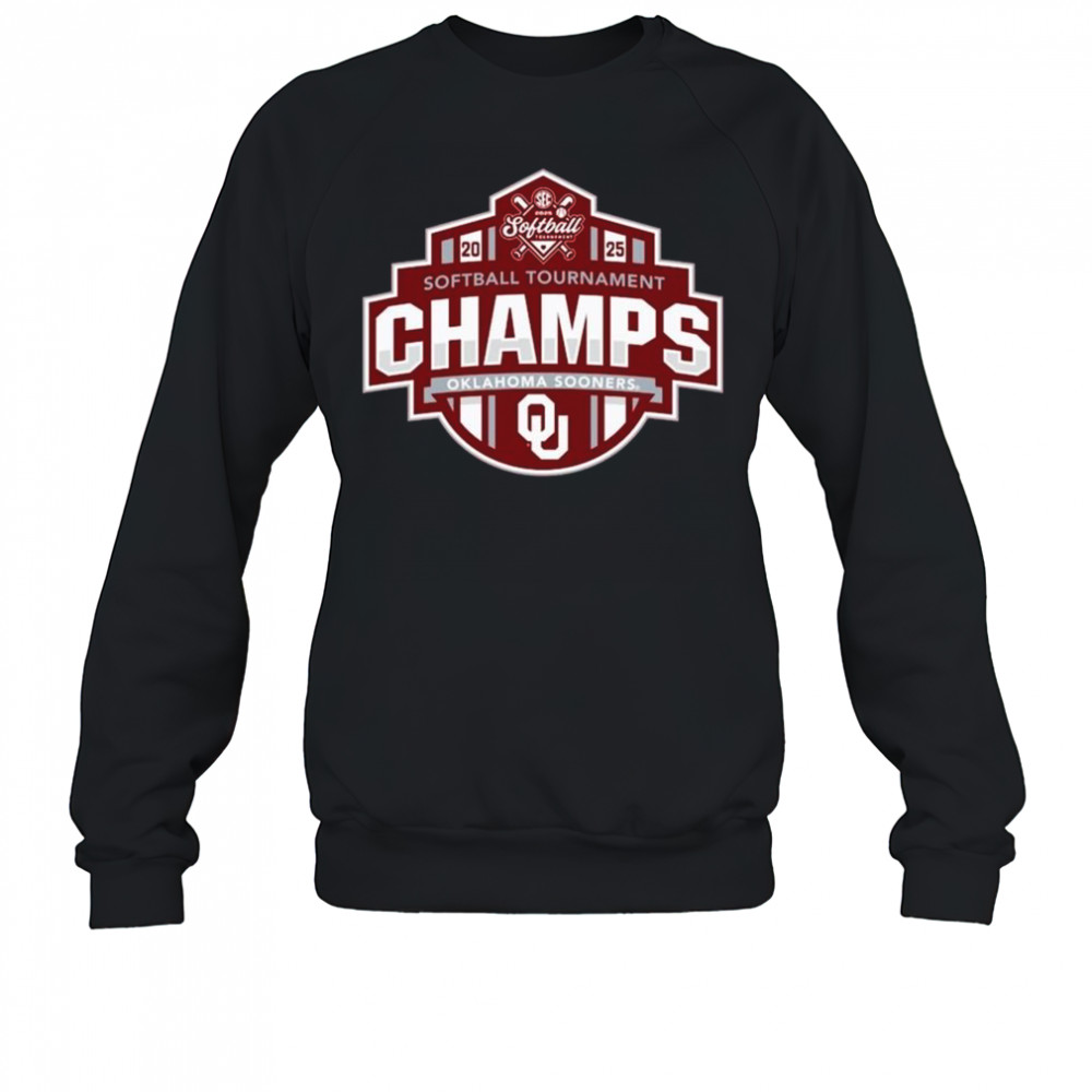 2025 Oklahoma Sooners SEC Softball Conference Tournament Champions Locker Room NCAA t-shirt Sweatshirt