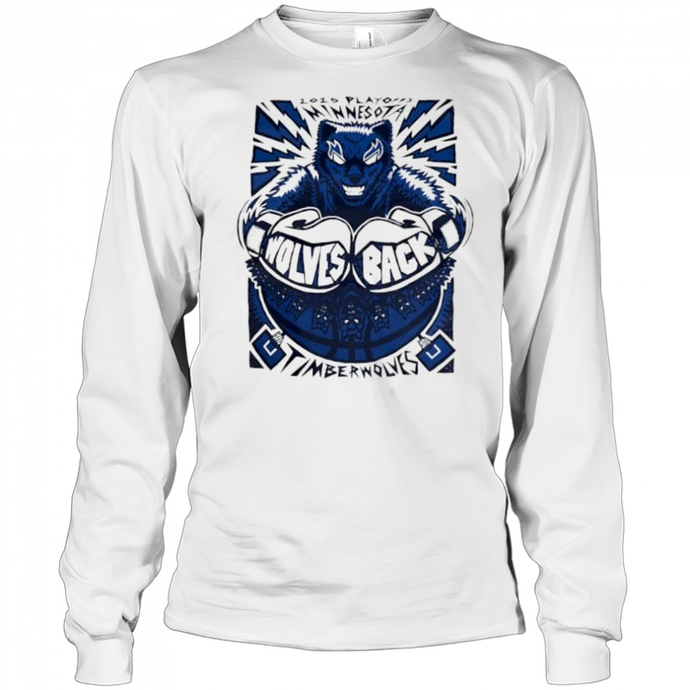 2025 Playoffs Minnesota Timberwolves Wolves back shirt Long Sleeved