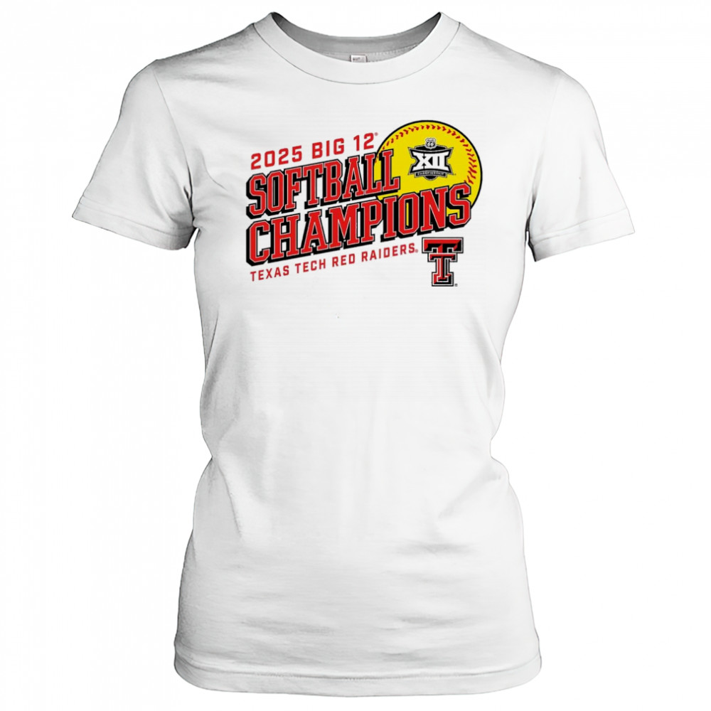 2025 Texas Tech Red Raiders Big 12 Softball Conference Tournament Champions NCAA t-shirt Women's T-shirt