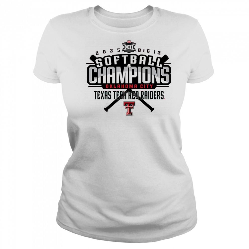 2025 Texas Tech Red Raiders Softball NCAA Big 12 Tournament Champions Oklahoma City t-shirt Women's T-shirt