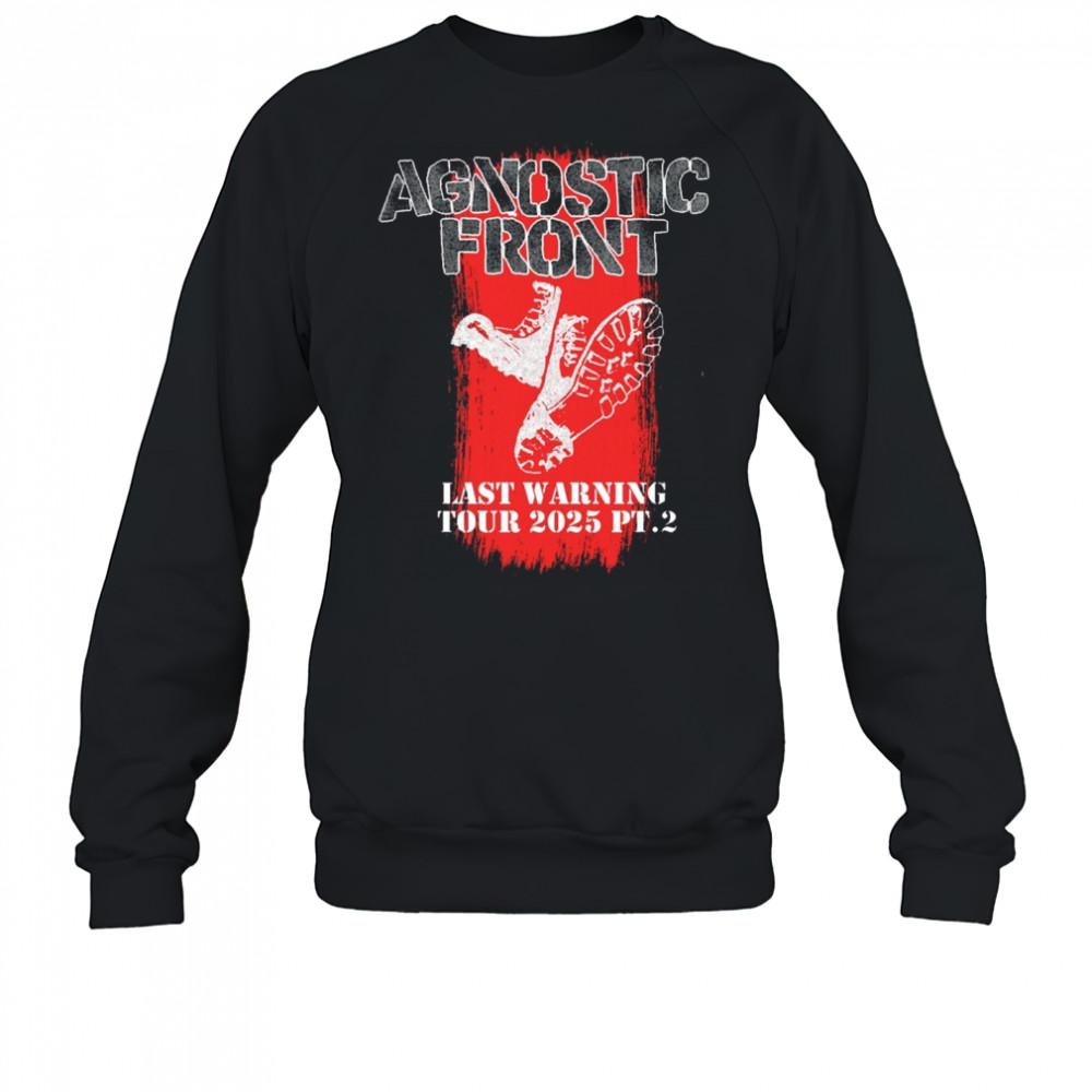 Agnostic Front Last Warning Tour 2025 Pt.2 Painting t-shirt Sweatshirt