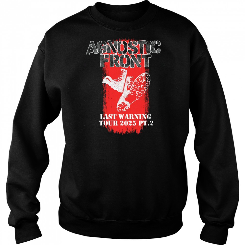Agnostic Front Last Warning Tour 2025 Pt.2 Painting t-shirt Hoodie