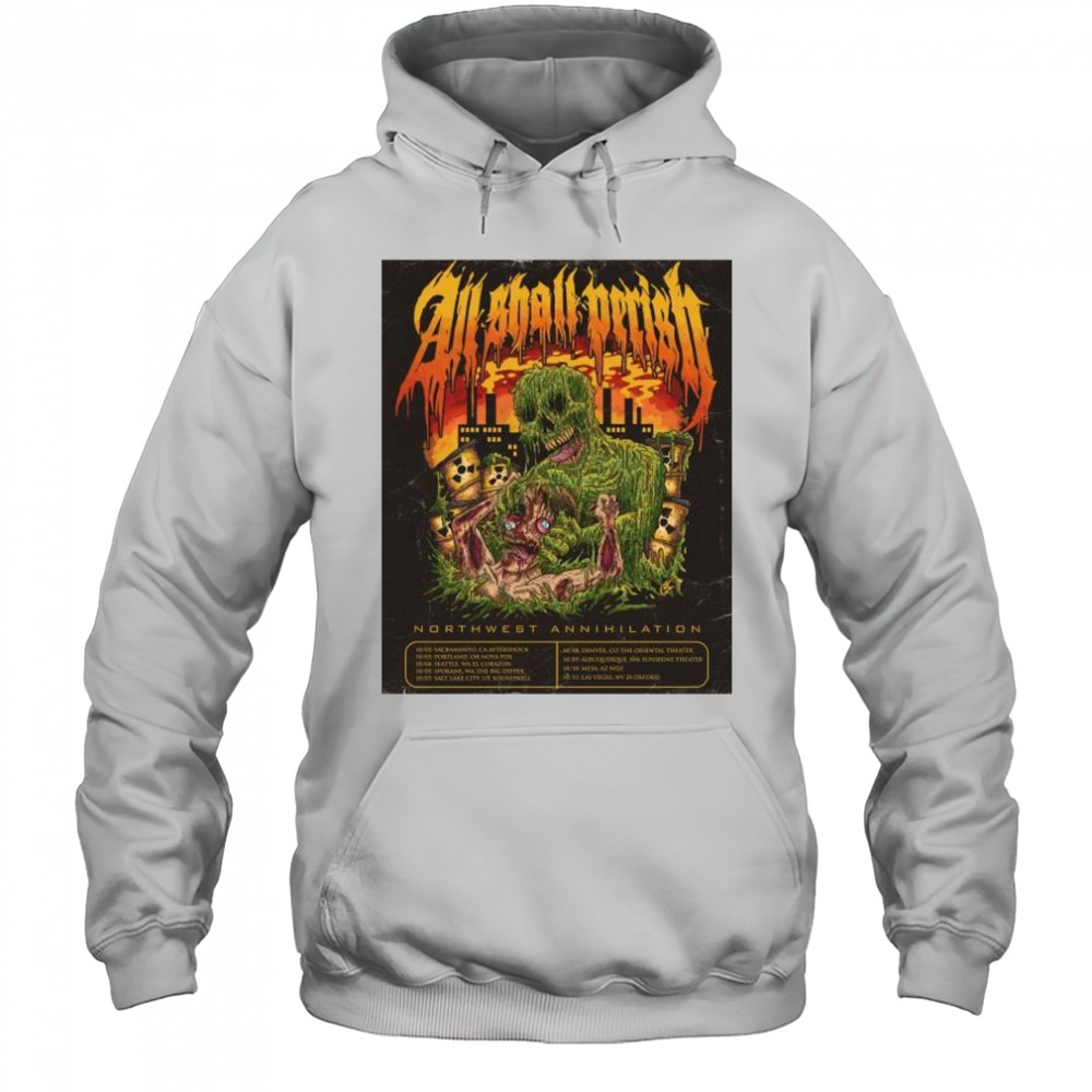 All Shall Perish Sunshine Theater Northwest Annihilation Oct 2025 t-shirt Hoodie