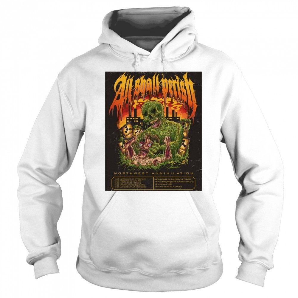 All Shall Perish Sunshine Theater Northwest Annihilation Oct 2025 t-shirt Sweatshirt
