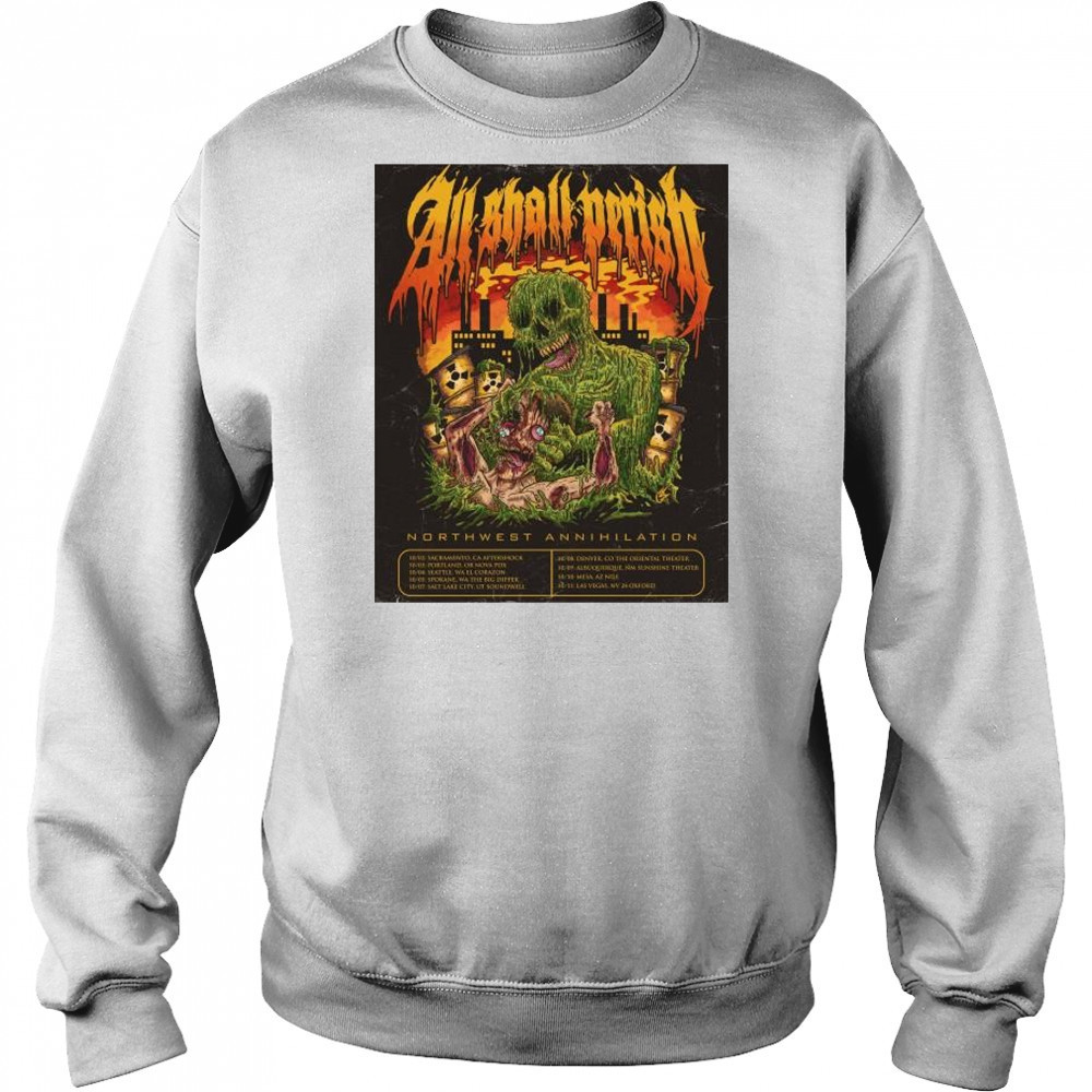 All Shall Perish Sunshine Theater Northwest Annihilation Oct 2025 t-shirt Hoodie