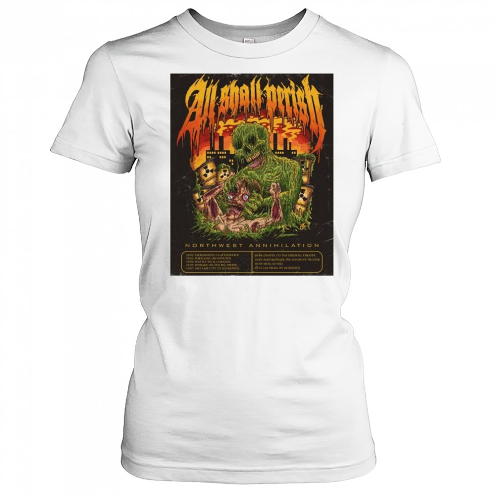 All Shall Perish Sunshine Theater Northwest Annihilation Oct 2025 t-shirt Women's T-shirt