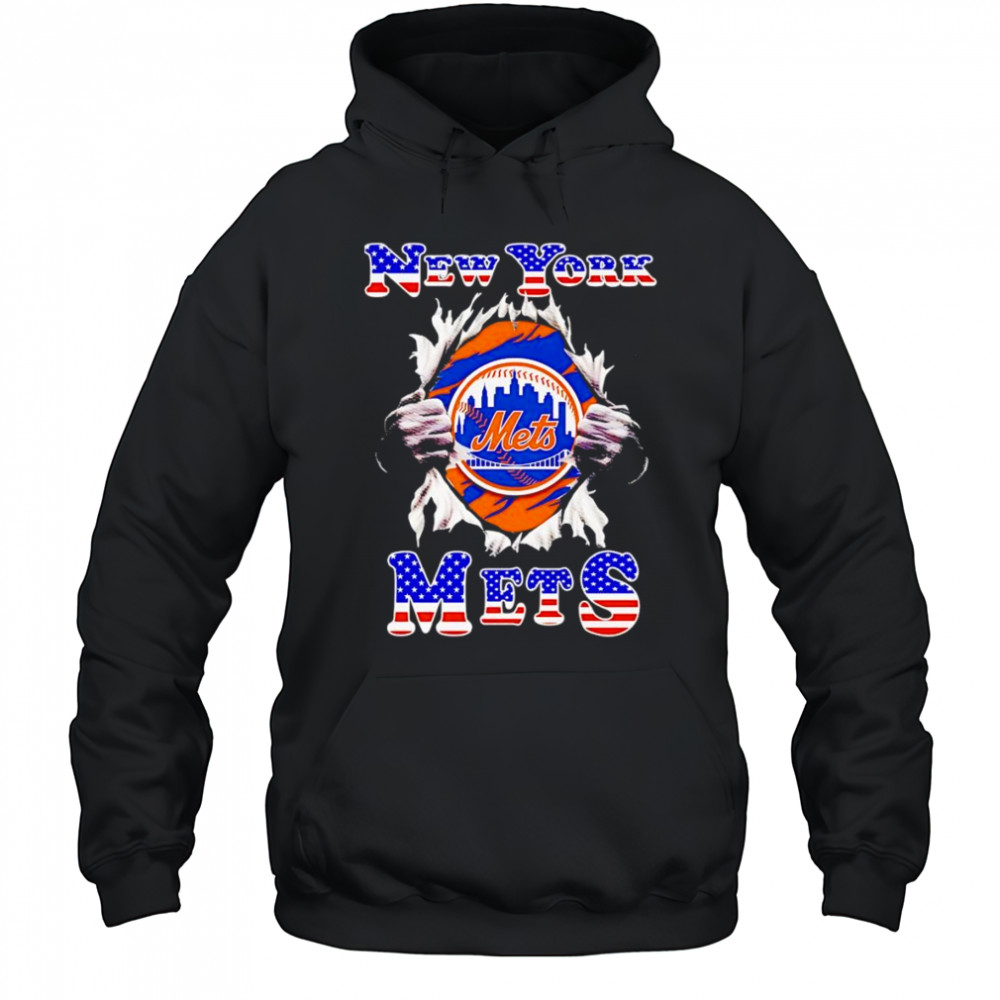 American flag New York Mets inside me shirt Hoodie