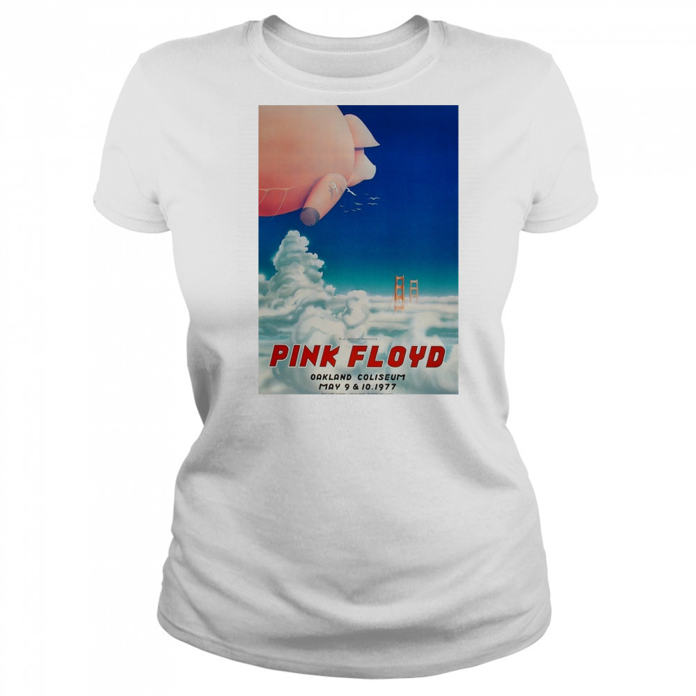 Bill Graham Presents Pink Floyd Oakland Coliseum May 9 – 10 1977 Poster t-shirt Women's T-shirt