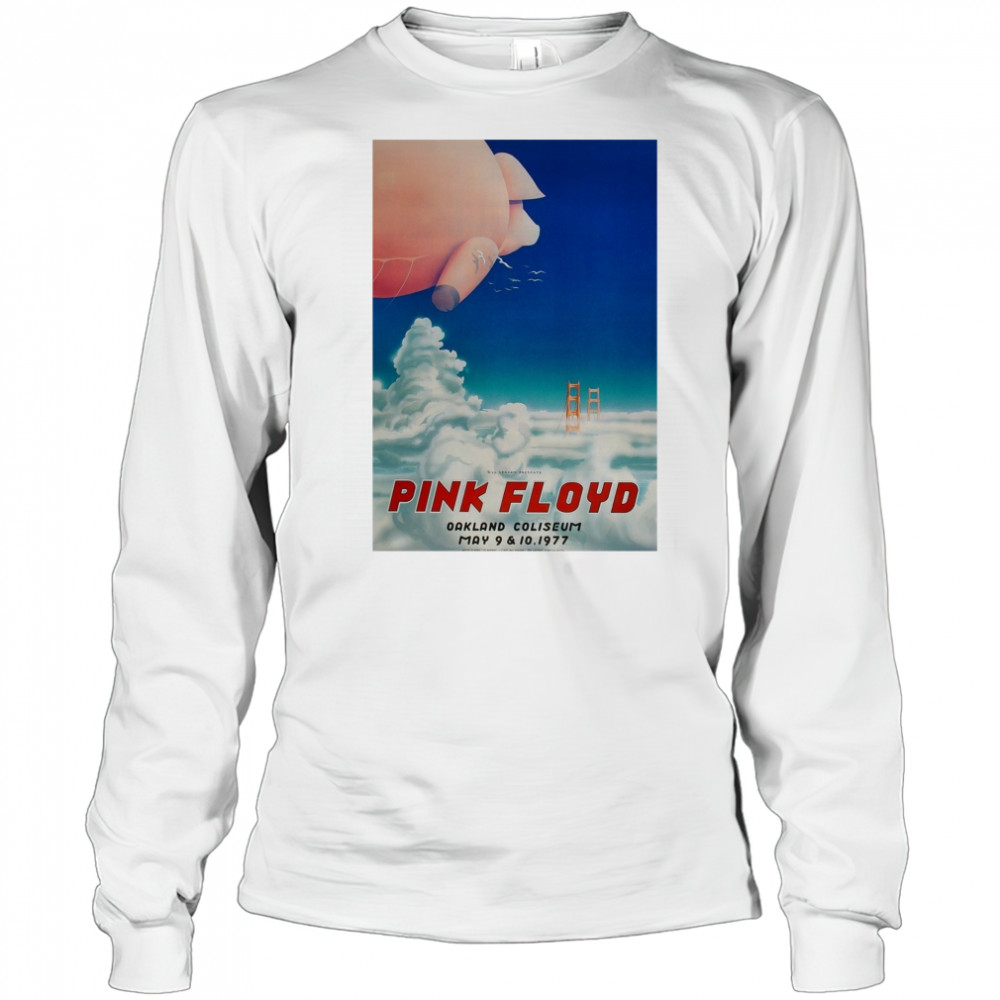 Bill Graham Presents Pink Floyd Oakland Coliseum May 9 – 10 1977 Poster t-shirt Long Sleeved