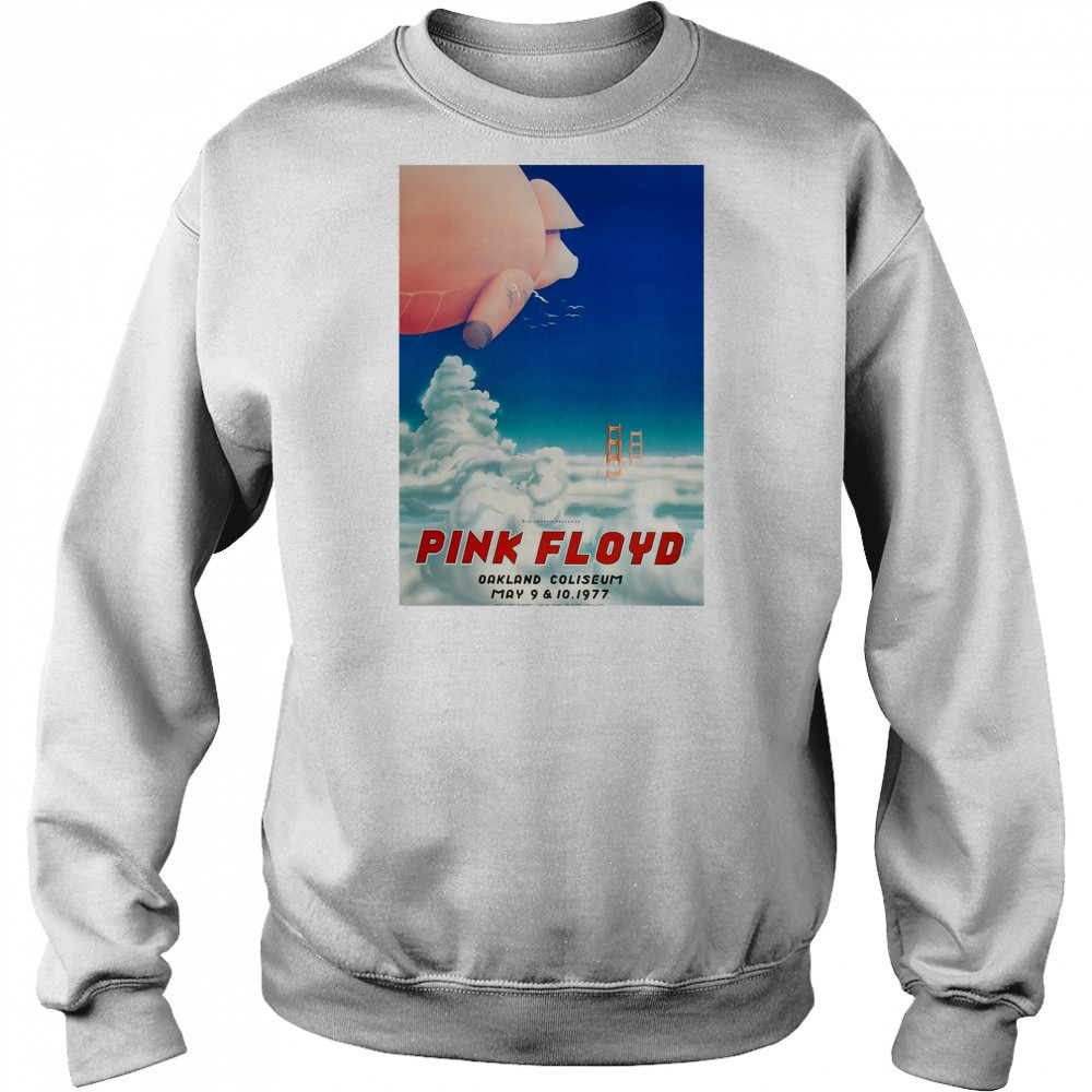 Bill Graham Presents Pink Floyd Oakland Coliseum May 9 – 10 1977 Poster t-shirt Hoodie