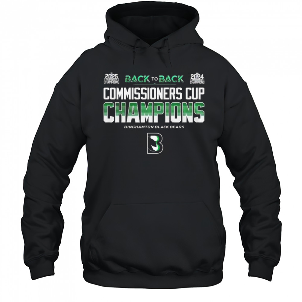 Binghamton Black Bears Champions Commissioner Cup 2025 Shirt Hoodie