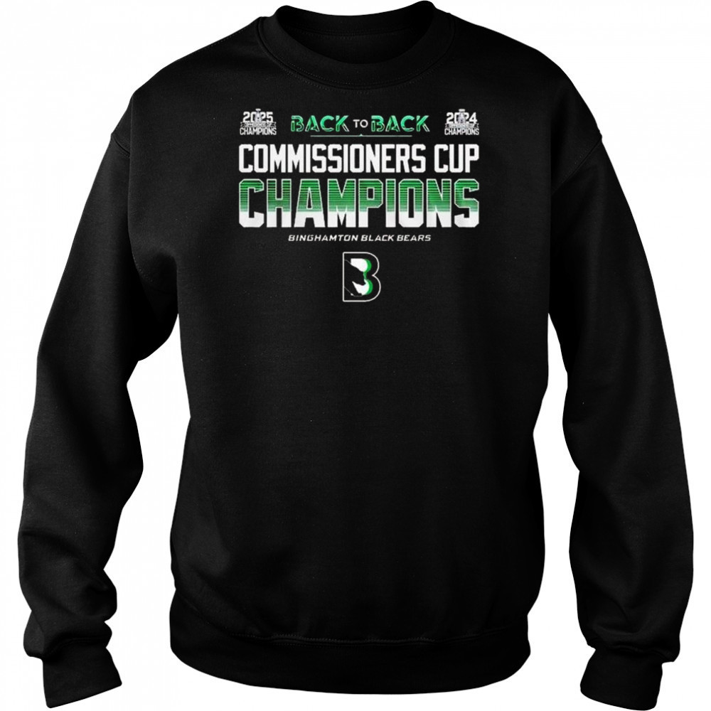 Binghamton Black Bears Champions Commissioner Cup 2025 Shirt Hoodie