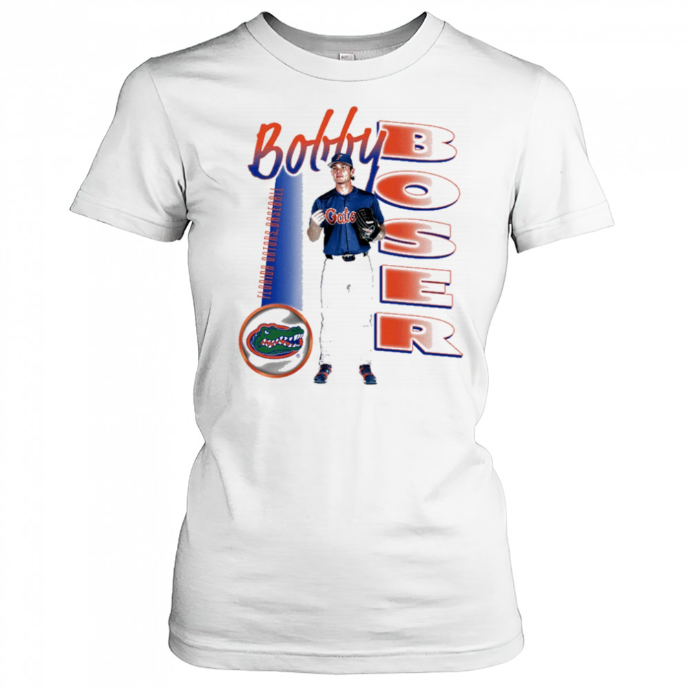 Bobby Boser Florida Gators Baseball NCAA Division I Illustrated t-shirt Women's T-shirt