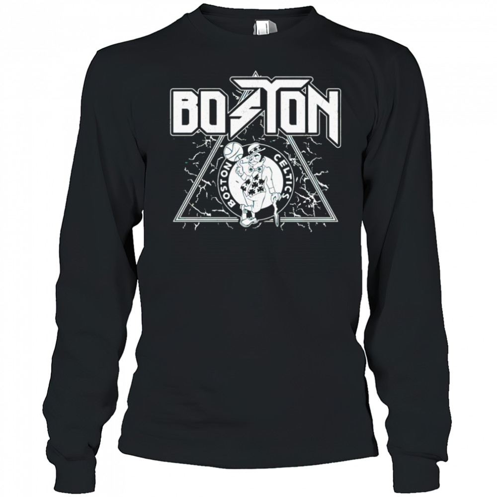 Boston Celtics rock and roll angus shirt Long Sleeved
