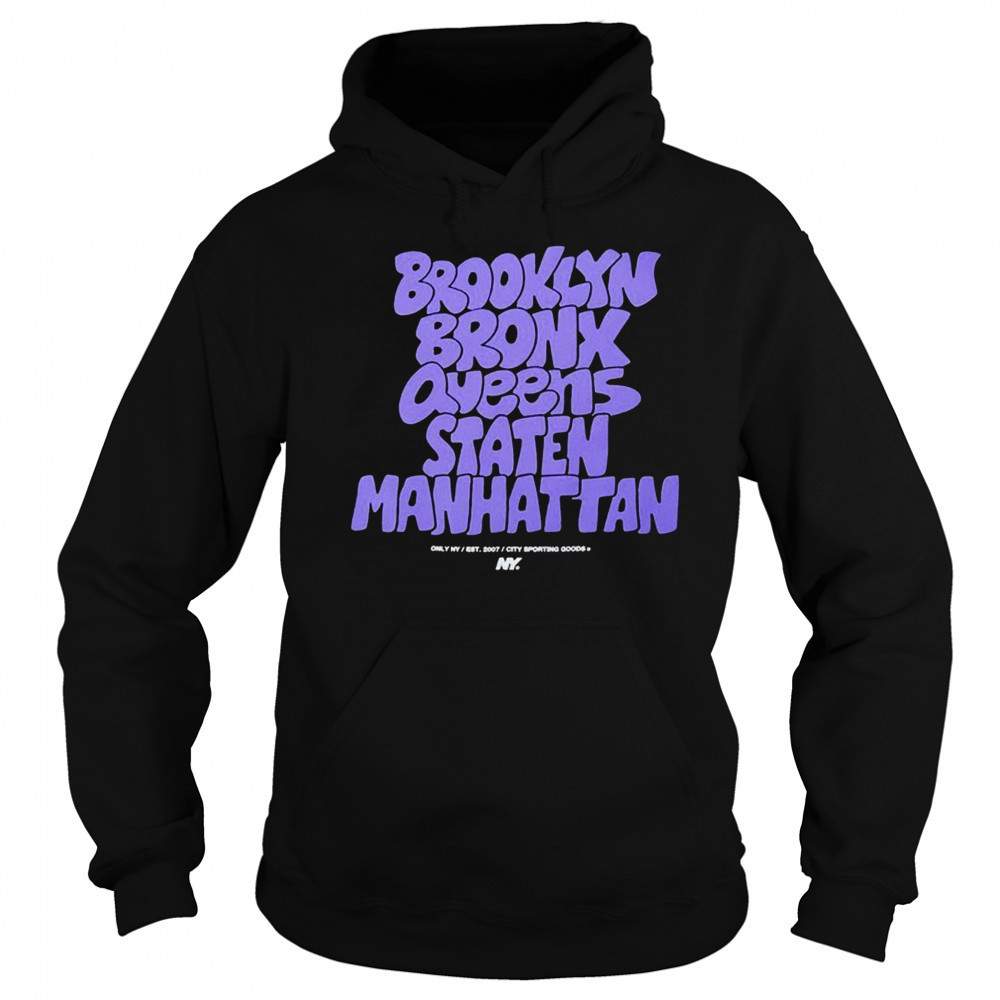 Brooklyn Bronx Queens Staten Manhattan Graffiti Boroughs T-shirt Sweatshirt