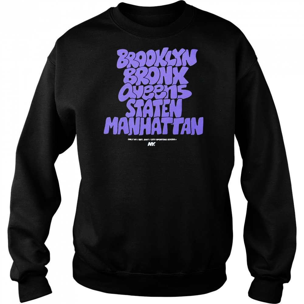 Brooklyn Bronx Queens Staten Manhattan Graffiti Boroughs T-shirt Hoodie