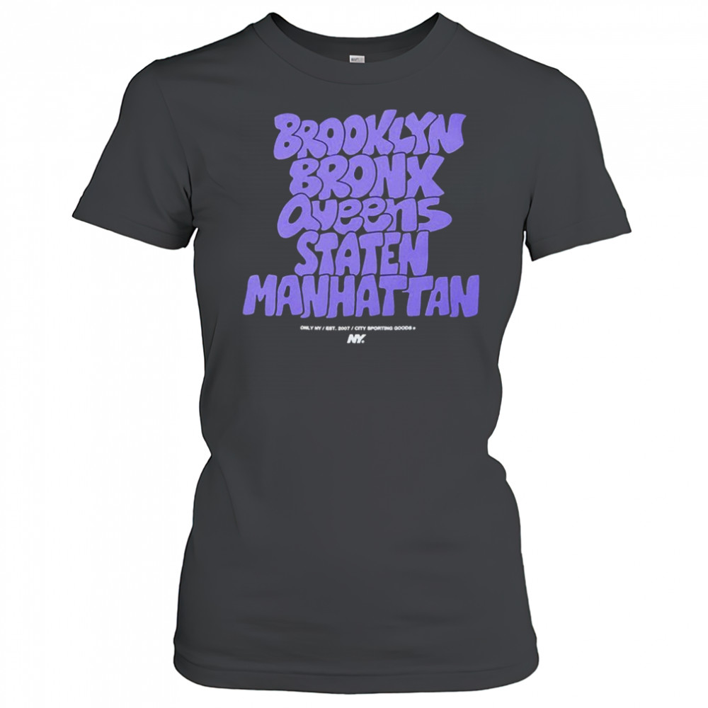Brooklyn Bronx Queens Staten Manhattan Graffiti Boroughs T-shirt Women's T-shirt