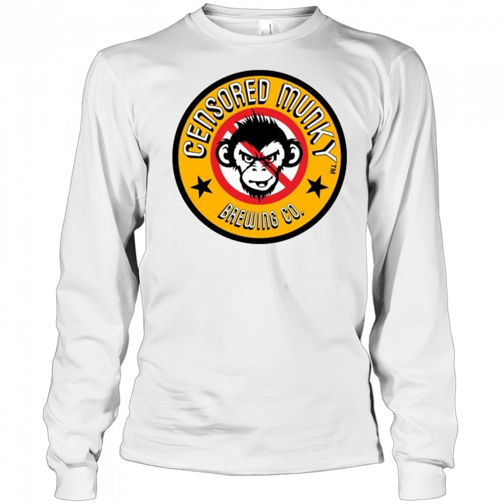 Censored Munky Brewing CO. Logo t-shirt Long Sleeved