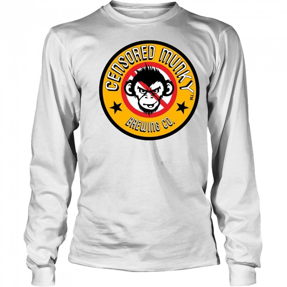 Censored Munky Brewing CO. Logo t-shirt Long Sleeved