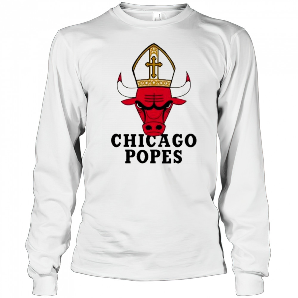 Chicago Popes 2025 Pope Leo XIV t-shirt Long Sleeved