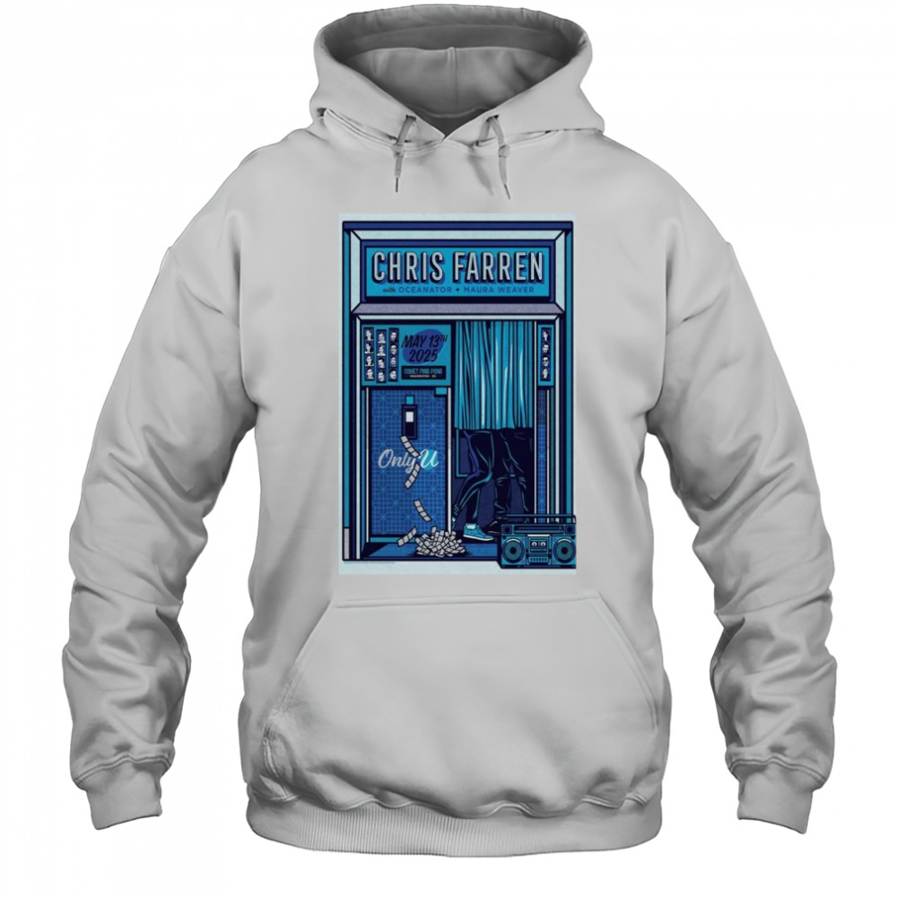 Chris Farren May 13 2025 Poster Maura Weaver Tour Shirt Hoodie