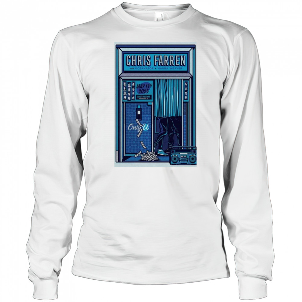 Chris Farren May 13 2025 Poster Maura Weaver Tour Shirt Long Sleeved