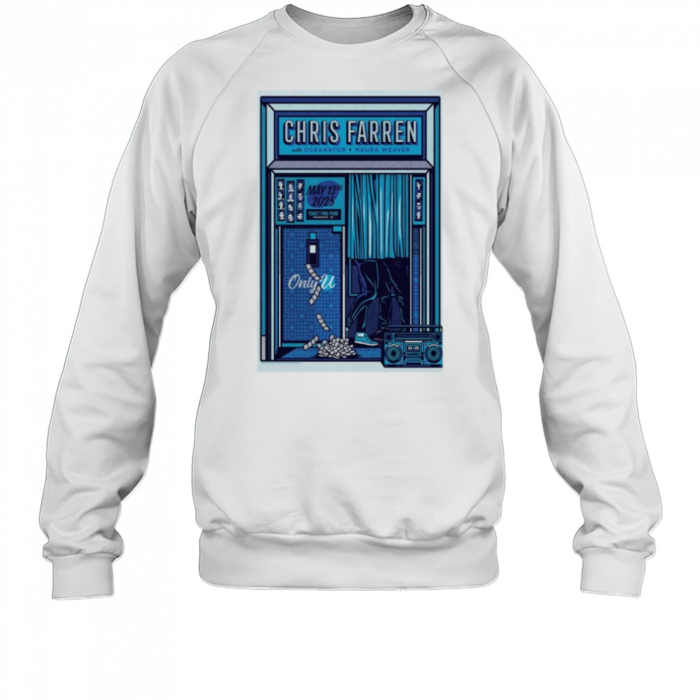 Chris Farren May 13 2025 Poster Maura Weaver Tour Shirt Sweatshirt