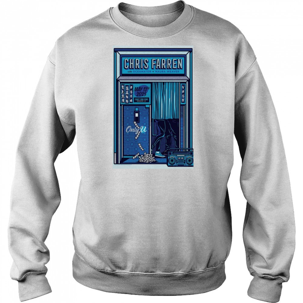 Chris Farren May 13 2025 Poster Maura Weaver Tour Shirt Hoodie