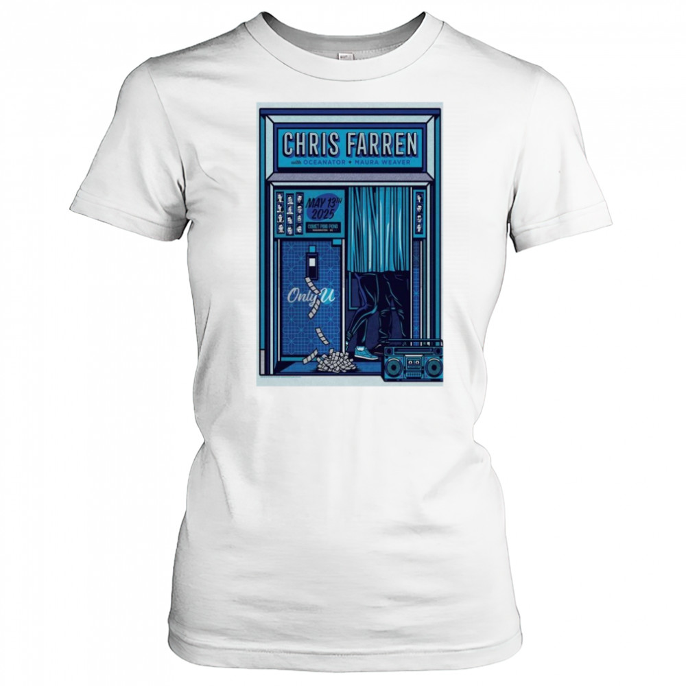 Chris Farren May 13 2025 Poster Maura Weaver Tour Shirt Women's T-shirt