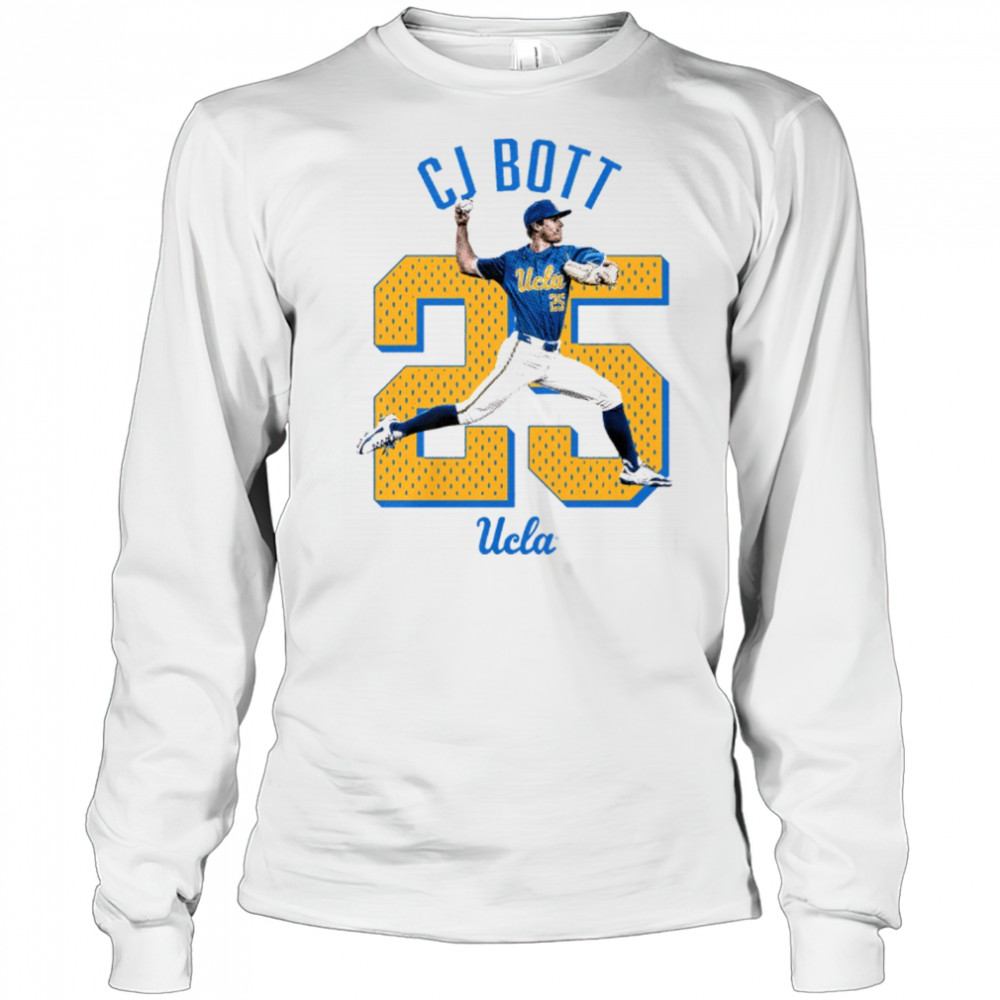 CJ Bott UCLA Bruins Baseball NCAA Division I Illustrated t-shirt Long Sleeved