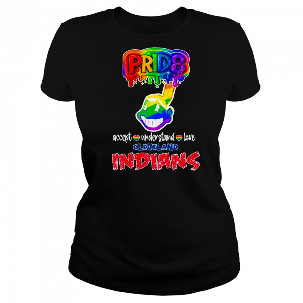 Cleveland Guardians Indians Pride Accept Understand Love T-shirt Women's T-shirt