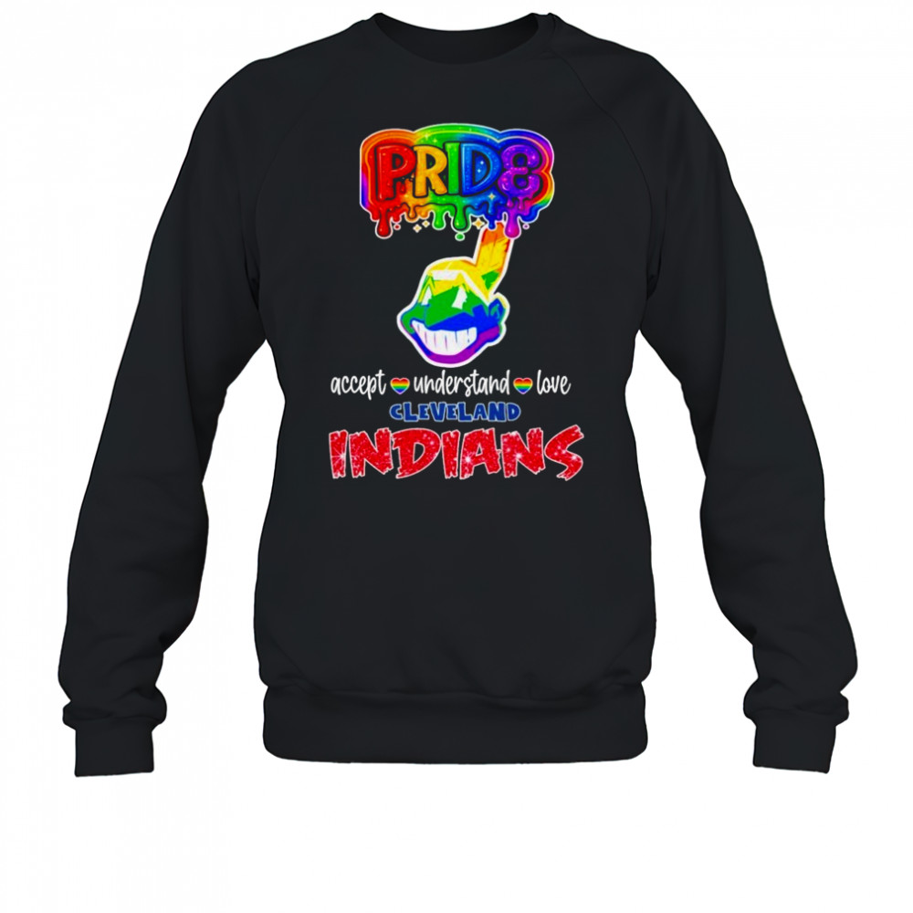 Cleveland Guardians Indians Pride Accept Understand Love T-shirt Sweatshirt